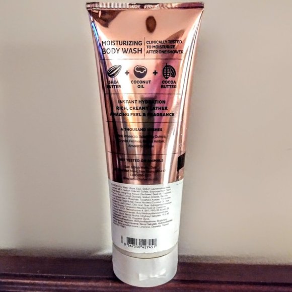 Bath & Body Works ~ A THOUSAND WISHES ~ Moist. Body Wash (Shea/Cocoa) 10 Oz FULL - Picture 2 of 3